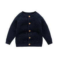 Boys' Fall Winter Coat Round Neck Sweater