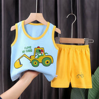 Children's Vest Suit Summer Pure Cotton