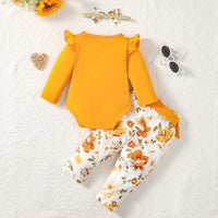 Fashion Letter Printing Romper Suit