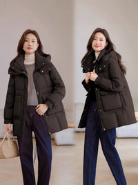 Loose Casual Cold Protective Clothing Temperament Cotton-padded Jacket
