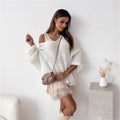 Loose And Idle Pullover Sweater V-neck Excellent Long Sleeve Top