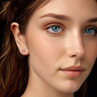 Silver Ziyun Original Cool D Color Moissanite Ear Hook