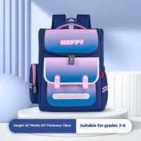 British Style Lightweight And Large Capacity Spine Protection Children's Schoolbag