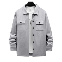 Retro Single-breasted Lapel Casual Long-sleeve Jacket