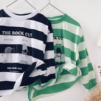 Boys Striped T-Shirt Thin Long Sleeve