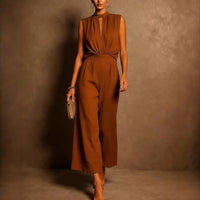 New Womens Elegant Sleeveless Two-piece Set