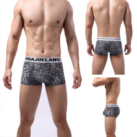 Men's Fashion Leopard Print Low Waist Briefs