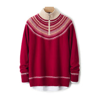 Autumn And Winter Thickening Sweater Stand Collar Outer Wear Casual Bottoming Shirt