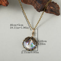 Dragonfly Green Crystal Creative Vintage Pendant Necklace
