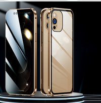 Peep-proof Double-sided Magnetic Glass Phone Case