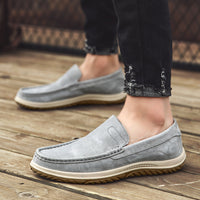 Spring And Summer Suede Gommino Men's Korean Fashion Shoes Breathable Comfortable Lazy Shoes Casual Shoes