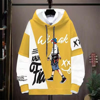 Japanese Ins Hip Hop Top Color Matching Long Sleeve Coat