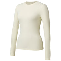 Womens Long-sleeve Stretchy Quick-drying Bare-feel Yoga Wear