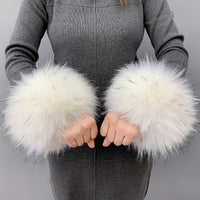 Imitation Rabbit Hair Wristband Cuffs And Wrist Covers