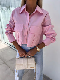 Fashion Loose-long Sleeve Button Shirt
