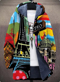Men's Winter Printed Plush Lining  Thick And Windproof