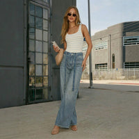 Women's Loose-fit High-waist Wide-leg Jeans