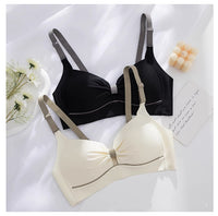 Summer Thin Small Breast Push Up Push Up Anti-sagging Comfortable Wireless Bra