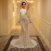 New Chinese-style Retro Morning Gown Slim-fit Dress For Women