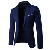 Autumn New Men's Casual Solid Color Suit Youth Fashion Slim-fitting Men's Clothing
