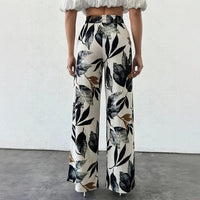 Bohemian Style Floral Print Pants For Women