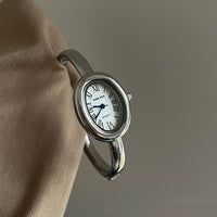 Women's Oval Roman-Numeral Bracelet Watch