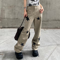 Pentagram Personality Casual Street Fashion Loose Jeans
