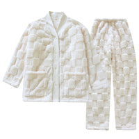 Coral Fleece Thickened Loungewear Can Be Worn Outside Couple Suit