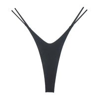 High Slit T-back Cotton Double Layer Bikini Shape Underwear Thin Belt