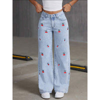 Loose Slimming Sense Of Design Wide Leg Mop Pants