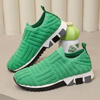 Women's Mesh Breathable Solid Color Casual Shoes