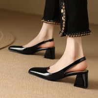 Women's Square Toe Fresh Slip-on Sandals
