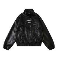 Men's Fashion PU Leather Motorcycle Jacket