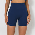Seamless Knitted Solid Peach Hip Shorts In Europe And America