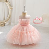 Children's Fashion Sleeveless Mesh Dress