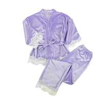 Women's Lace Stitching Five-point Sleeve Trousers Breathable Loungewear
