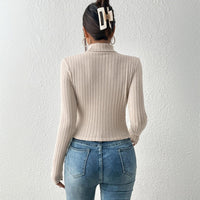 European And American Women's Clothing Light Mature Style T-shirt, Autumn And Winter New Elegant Slim Short Top