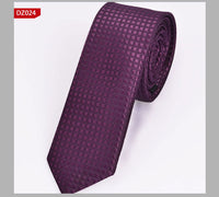 British Style Polyester Yarn Dyed Male 5cm Narrow Tie