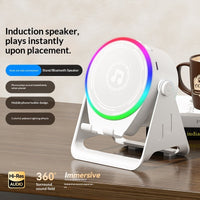 Wireless Smartphone Holder With Bluetooth-sensing Speaker
