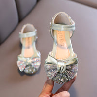 Casual Colorful Diamond Bowknot Children's Dance Shoes