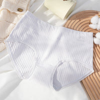 7A Antibacterial Pure Cotton Women's Underwear Graphene Crotch Printed Mid Waist