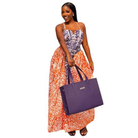 Stitching Fashionable Printed New A-Line Skirt
