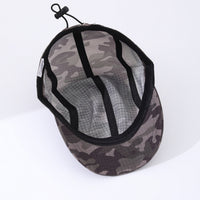 Camouflage Light Board Waterproof Side-opening Thin Model Breathable Simple And Fashionable Short-brim Baseball Cap Suitable For Going Out For Travel Or Hiking
