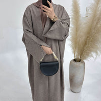 Dubai Middle East Turkey Loose Plus Size Elegant Cardigan Robe