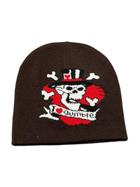 Knitted Skull Jacquard Cold-proof Warm Wool Hat