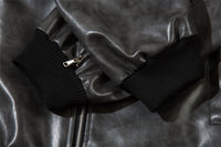 American Retro Baseball Uniform Leather Men