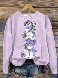 Printed New Loose Christmas Tree Pullover Men's And Women's Round Neck Sweater