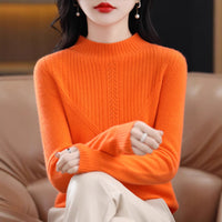 Fall And Winter Outer Wear Lazy And Versatile Knitted Bottoming Sweater