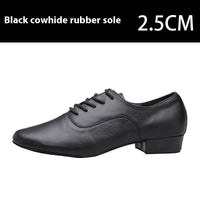 Men's Cowhide Modern Dancing Shoes Soft Bottom