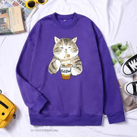 European Size Drop-shoulder Sleeve Casual Sports Hoodie Sweater